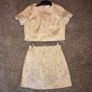 Two Piece Gold Dress, NYE